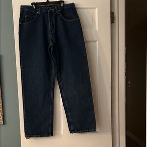 Wrangler Men's Dark Indigo Straight Jeans new with tags